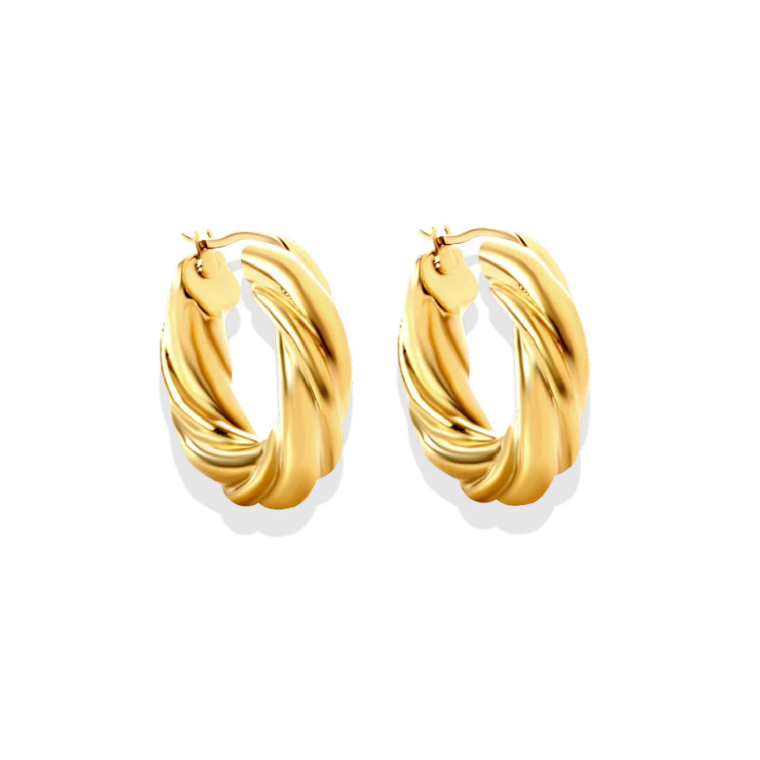 Twist Luxe Hoops