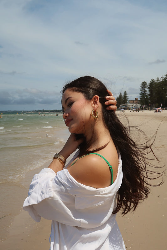Rippled Hoop Earrings